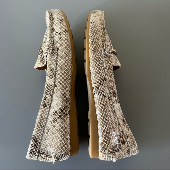 Coach‎ Olive Snakeskin Print Loafers - Picture 6 of 10